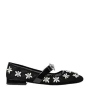Versace Mesh Gianni Ribbon Ballerinas 37,38,39 Black