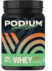 Podium Nutrition, Whey Protein Powder, Caramel Apple