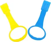 Abaodam 2pcs Pull Up Rings Safe and Ergonomic Handles for Standing Assistance Playpen Accessories for Indoor Use Fall Protection and Support for Physical Growth
