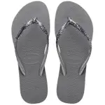 HAVAIANAS 哈瓦士 巴西人字拖 女款 SLIM GLITTER II 金蔥灰 拖鞋 夾腳拖 海灘鞋＊花小小＊