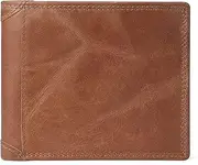 [SKUZA] Wallet,Card Bag,Genuine Leather Wallet for Men Card Slot Zipper Pocket Retro Purse Mini Ultra Thin Male Wallet (Color : Brown 1) (Black 1) (Color : Brown 2)