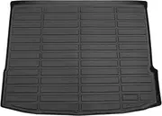 X AUTOHAUX Cargo Liner Rear Trunk Mat for Hyundai Kona 2024-2025 for Hyundai Kona EV 24-25 Trunk Cargo Luggage Boot Tray Mat TPE 1 Pc Flat Face Long Grid Pattern