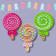 Fidget Pop It Toys 3 pack Lollipop Set pop it Fidget toys