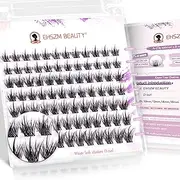 Upgraded,Natural Eyelash Clusters D Curl 10-16mm, Cluster Eyelash extensions Wispy with No Plastic Feel,Ultra-Soft Individual Lashes with Thin Band, long-lasting and New Comfort - Common Style by Ehszm Beauty