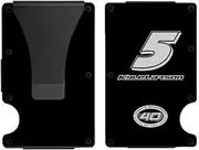Sparta Pewter Kyle Larson #5 NASCAR Name and Number Etched Aluminum Compact Wallet, Black, One Size, Compact