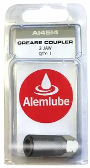 Alemlube A14514 - Grease Gun Coupler 3 Jaw 1/8" Bsp