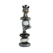 Carlos and Albert "Zen Zebra" (Mini) Mixed Media Ceramic Sculpture