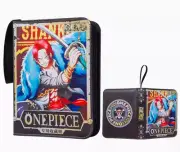One Piece TCG Card Binder Album Trading Card Game Storage Book SHANKS 4 GRID