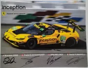 2025 #70 Inception Ferrari Autographed Hero Card IMSA Rolex 24