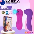 Clitoris Nipple Sucker Vibrator Oral Tongue Stimulator Suction Massager 10 Modes