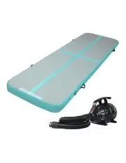 [Everfit] GoFun 3X1M Inflatable Air Track Mat with Pump Tumbling Gymnastics Green