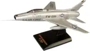 USAF North American F-100 Super Sabre Silver Desk Display 1/48 Model SC Airplane