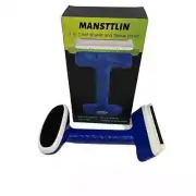 Fabric Shaver/Lint Brush, Battery-Free Lint Remover Fabric Safe Edges, Blue