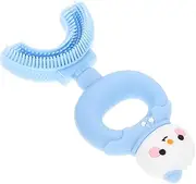 KOMBIUDA U-shape Toothbrush Heads for Kids Toddlers Cartoon Snowman Toothbrush Soft Bristles Baby Tooth Brush