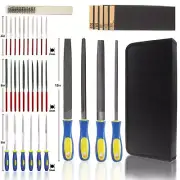 File Set, Carbon Steel File and Diamond File Kit, Different Size Files Suitab...