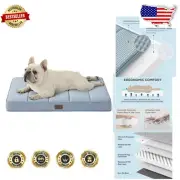 Removable Cover Cooling Dog Bed - Egg Crate Foam for Optimal Small Breed Comfort