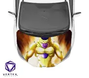 Frieza v2 Dragon Ball Z Super Anime Hood Wrap Weatherproof Vinyl Decal 50" X 60"