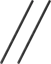 uxcell 1/2" x 15.9" Fully All Threaded Rod, 2Pcs B7 Alloy Steel Long Threaded Screw Right Hand Threads Fully Studding Rod Bar for Furniture Mounting Assembly Fastening, Black