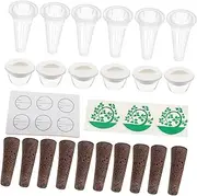 Toddmomy Planting Baskets 7 in 1 Set Hydroponic System Indoor Gardening No Soil Needed Garden Supplies