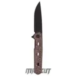 宏均-WE KNIFE NAVO COPPER FOIL CPM 20CV /黑色塗層 銅箔碳纖維手柄 -折刀.登山刀