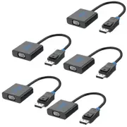 DisplayPort to VGA 5-Pack, DP to VGA Adapter, Computer DP Display Port to VGA...