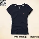 【轉角1892】HOLLISTER 女款貼布刺繡LOGO圖案純棉內搭女短T短袖T恤麋鹿海鷗 AF A&F HCO