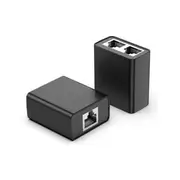 CM210 2PCS 1 to 2 Ethernet Splitter RJ45 Interface 100M Network Connector Extension Adapter for PC Router
