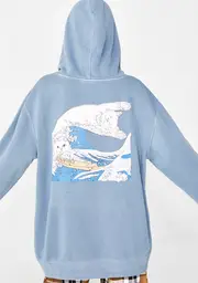 [RIPNDIP] Great Wave Pullover Sweater