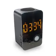 DY38 bluetooth Audio Mirror Alarm Clock Wireless bluetooth Speaker with FM Radio Function