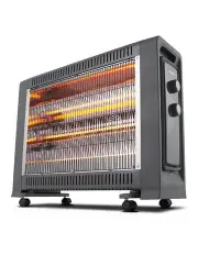Goldair 65.5cm 2400W Radiant Heater with Fan/Thermostat Home Heating in Charcoal