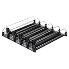 5pcs Self-Pushing Soda Can Dispenser Drink Organizer for Vending Machine, Black
