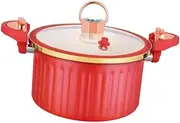 ＫＬＫＣＭＳ Micro Pressure Pot Non Stick Soup Pot 8L Easy Clean with Lid Kitchen Cookware Stewing Boiling Pot Slow Cooker for Soup Pasta