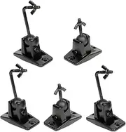 VideoSecu 5 Black Universal Satellite and Audio Speaker Mount Bracket for Wall or Ceiling MS40B5 WM6