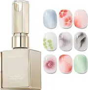 Blooming Nail Gel - 15ml UV LED Blooming Polish | Long-Lasting Watercolor Manicure Base Gel for Traveling School Business Trip Home Use