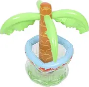 Abaodam Inflatable Coconut Tree Ice Serving Bucket Summer Beach Party Beverage Cooler Pool Party Ice Cube Cooler Unique Hawaiian Decor for Drinks and Bottles