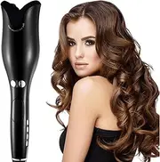 Curling Wands Multi-Automatic Hair Curler Hair Curling Iron LCD Ceramic Rotating Hair Waver Magic Curling Wand Irons Hair Styling Tools Black