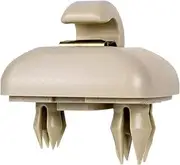 fhtpr 1/2Pcs Car Sun Visor Clip, Fit For A1, A3 S3 A4 S4 Allroad A5 S5 Q3 Q5 8U0857562A Interior Hanger Hook Clip Bracket Car Visor Retaining Clip(Beige-1pcs)