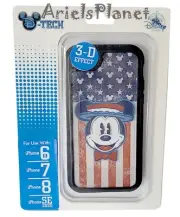 DISNEY PARKS 4th July Patriotic Flag Mickey Mouse IPHONE 6s, 7, 8, SE Case Cover