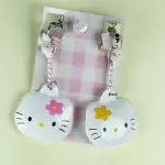 【震撼精品百貨】HELLO KITTY 凱蒂貓~充氣耳環-粉橘頭造型