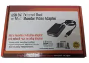 StarTech USB DVI External Dual Multi Monitor Video Adapter USB2DVIE2