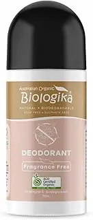 Biologika Organic Fragrance Free Deodorant Roll On 70 ml