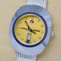 在飛比找Yahoo!奇摩拍賣優惠-《寶萊精品》RADO 雷達銀黃11P鑽飾自動男士錶