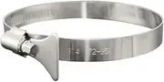 STORKY 100pcs Wholesale 304 Stainless Steel Wing nut Gas Hose clamp with a Handle for Hose Pipe (Size : 16-25mm)