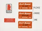 Scott Bonnar 45 Kirby Tecumseh Vintage Mower Engine Decal