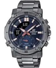 Casio Mens EDIFICE Bluetooth Gunmetal Stainless Steel Watch ECB20DC-1A
