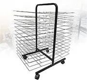 Movable Art Drying Rack,Drying Easel,Removable Educational Product Drying Rack with Pulleys,Art Drying Rack for Gouache Painting 26floors