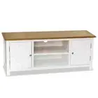 NNEVL TV Cabinet 120x35x48 cm Solid Oak Wood
