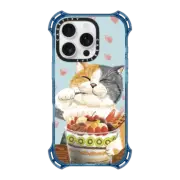 iPhone 16 Pro Bounce Case MagSafe Compatible Fruit parfait cat