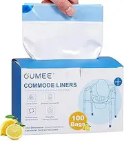Commode Liners, Bedside Commode Liners for Commode Bucket, Disposable Commode Bags for Adults (21 * 16in - 100P)