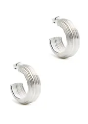 Louis Abel Abluvio Sterling Silver Hoop Earrings ONE SIZE